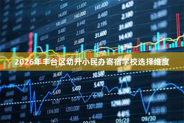 2026年丰台区幼升小民办寄宿学校选择维度